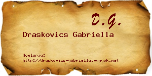 Draskovics Gabriella névjegykártya